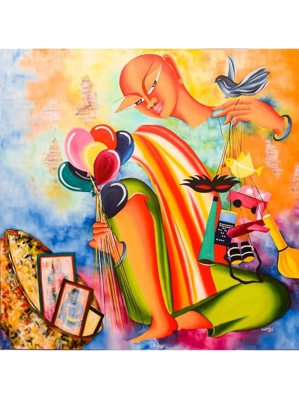 Dream Merchant Painting by Deepali Mundra | ArtZolo.com