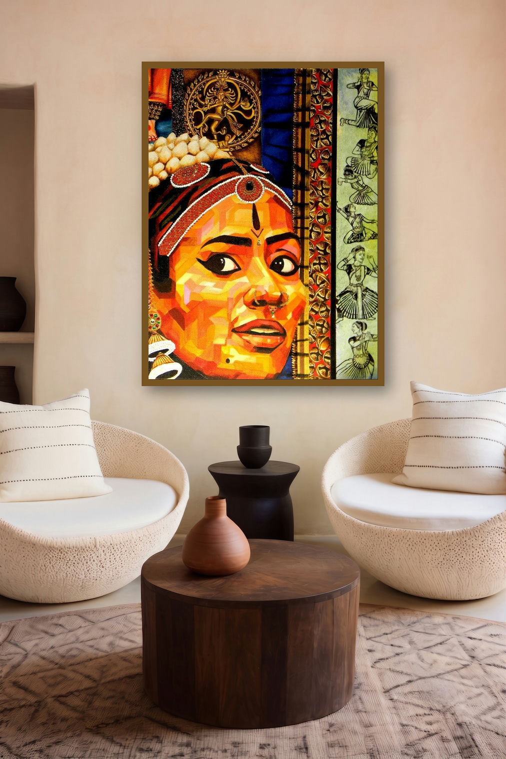 Untitled 2 (Rhythmic Hues) by artist Vidhi Shah displayed in a Contemporary gallery
