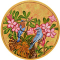 Duet 1' animals acrylic painting by artist Vani Chawla, 19x19 inch, on canvas