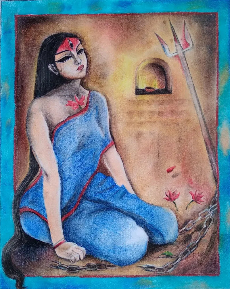 Durga Painting G Subramanian Durga | Contemporary Indian Art