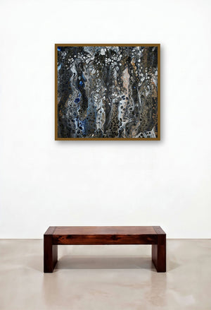Earth (Flowing Dimensions) by artist Anshuman Acharya displayed in a Classic Dining Room