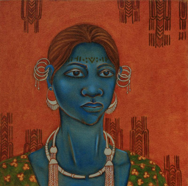 Earthen Native 1 (Baiga Tribe) Painting by Supriya Amber | ArtZolo.com