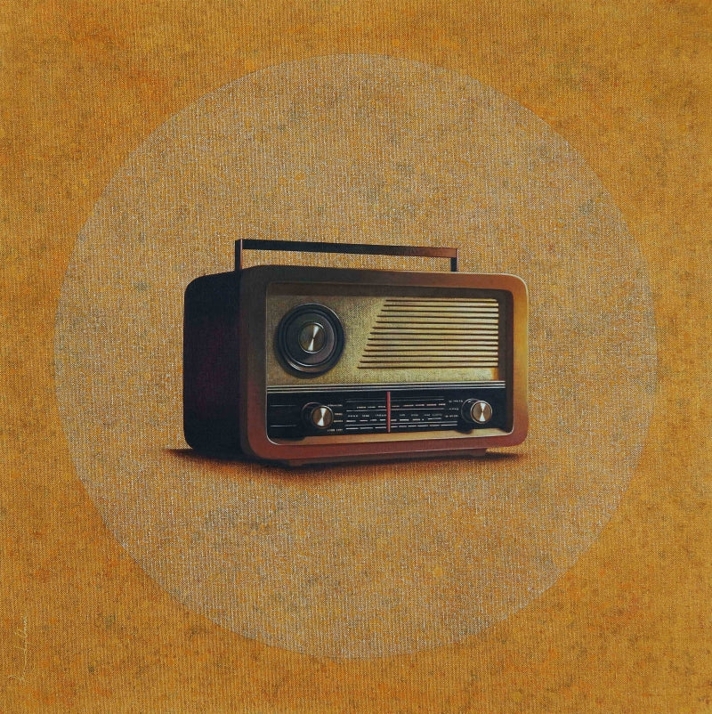 Echoes Of The Past 2' still-life acrylic painting by artist Pradeep Unni, 24x24 inch, on canvas