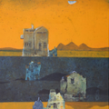 Echos Of Habitat 9' contemporary acrylic painting by artist Jigisha Mulaye, 30x24 inch, on canvas