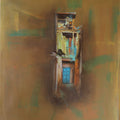 'Echos Of Old Houses 2' contemporary acrylic painting by artist Jigisha Mulaye, 30x24 inch, on canvas