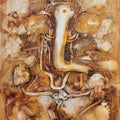 Religious oil painting titled 'Ekdant', 30x24 inches, by artist N S Manoharan on Canvas