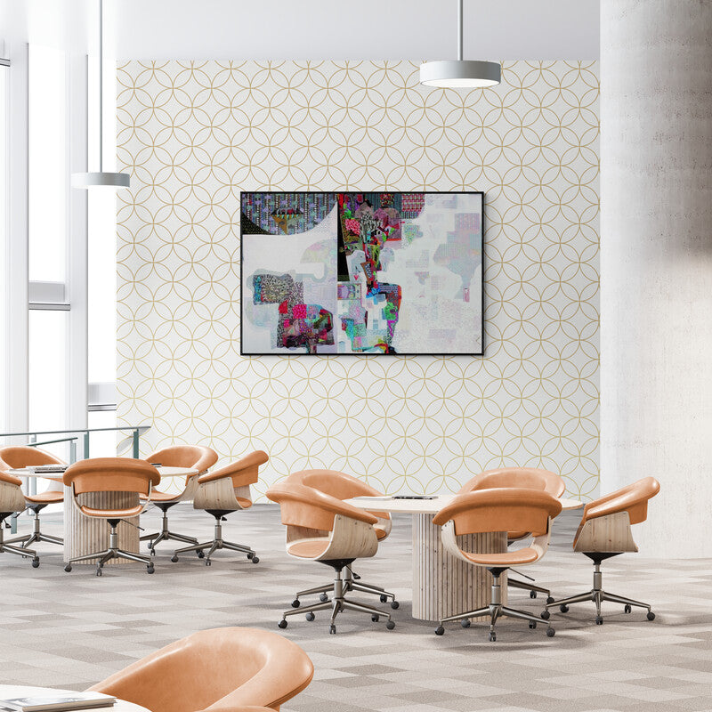 In-situ view of Sunil Yadav's 'Elements Of Nature 2' painting in a room