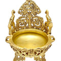 Religious handicraft titled 'Elephant Design Urli', 11x10x8 inches, by artist Brass Handicrafts on Brass