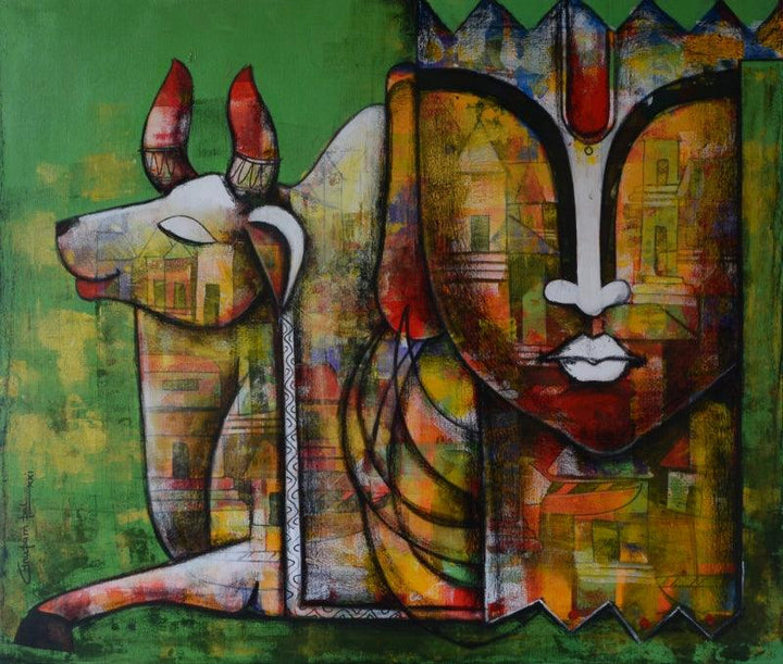 Emotional Attachment Painting by Anupam Pal | ArtZolo.com