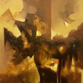 Energy' abstract acrylic painting by artist Divyesh Bagdawala, 36x36 inch, on canvas