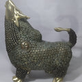 'Enlighten' animals Bronze sculpture by artist Ratan Saha, 38x36 inch, on bronze