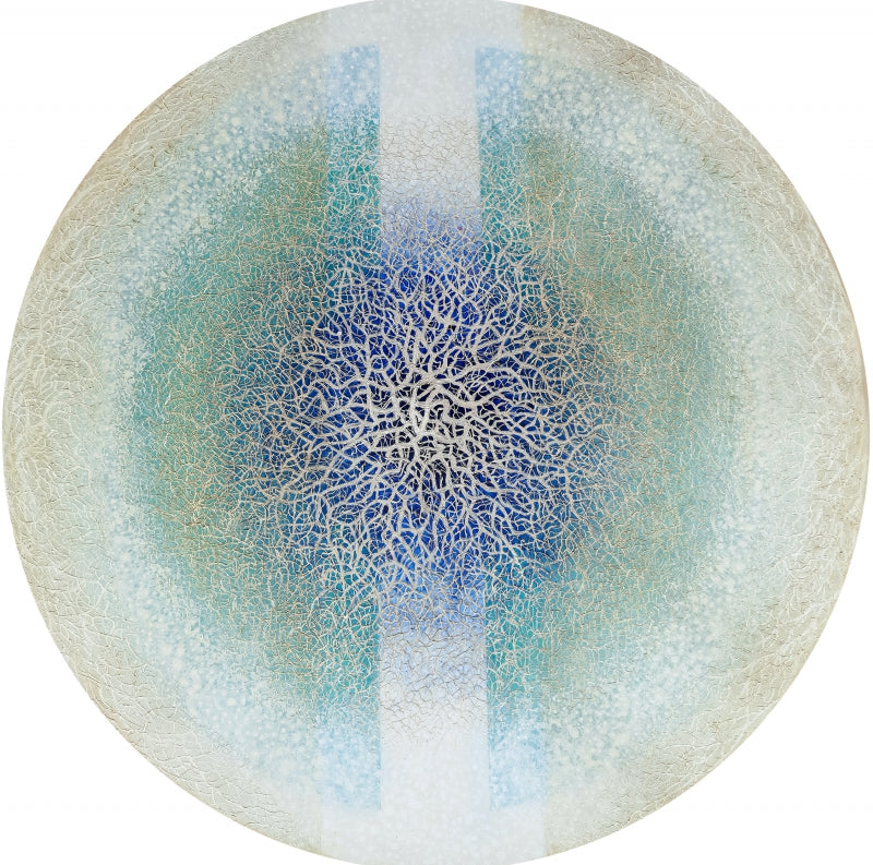 Enlightenment Volume 6' contemporary acrylic painting by artist Anil Kumar Vishwakarma, 42x42 inch, on canvas