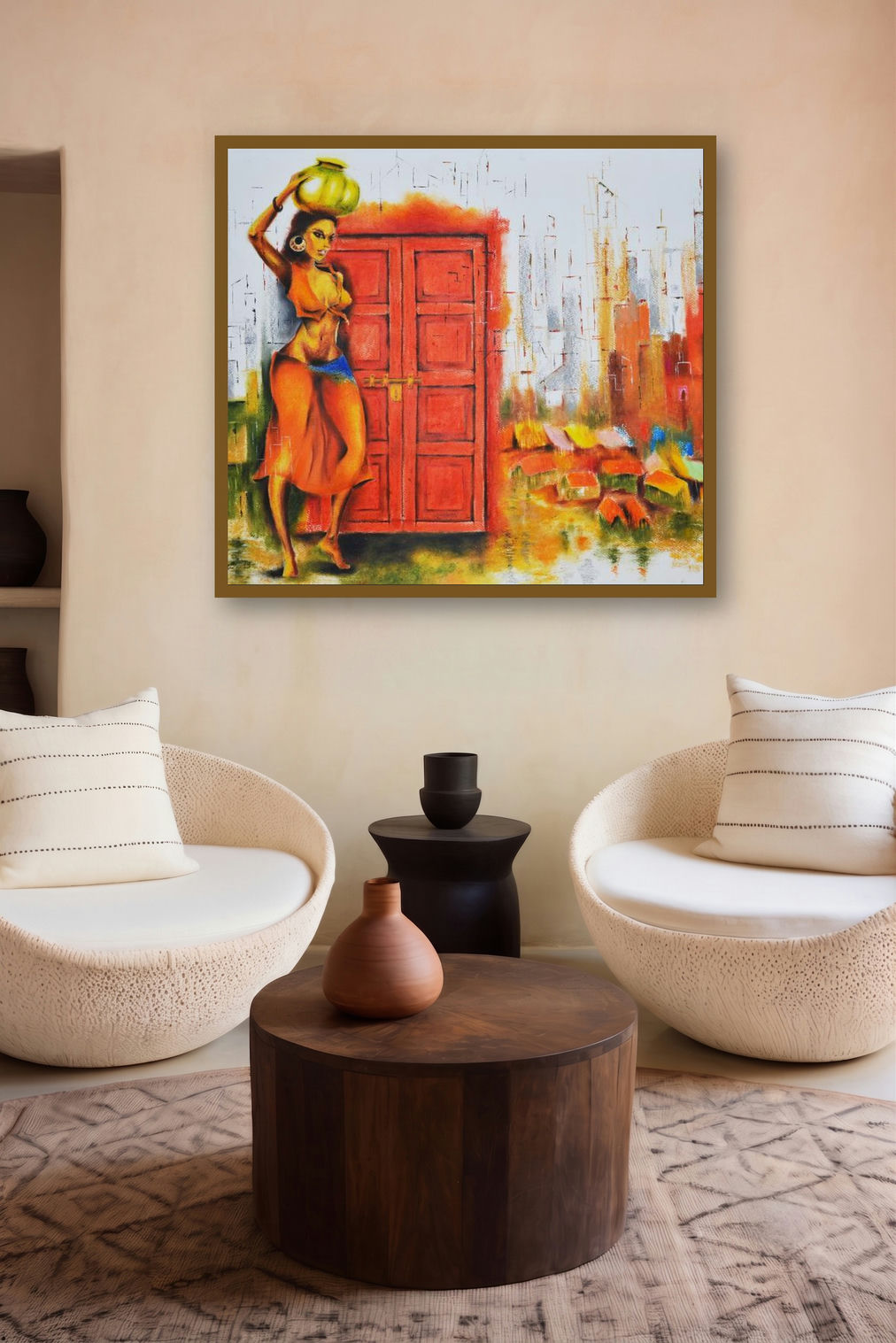 Enter At Your Own Risk by artist Tejinder Ladi Singh displayed in a Museum Style gallery