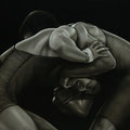 Equals 8' figurative oil painting by artist Abid Shaikh, 36x48 inch, on canvas