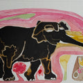 Erawat 5' animals watercolor painting by artist Rohit Joshi, 5x7 inch, on paper