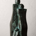 Eternal Bliss' figurative Bronze sculpture by artist Renu Khandelwal, 18x9 inch, on bronze