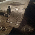 contemporary printmaking titled 'Eternal Journey 2', 15x19 inches, by artist Sunil Darji on Paper