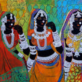 Figurative acrylic painting titled 'Ethnic Serendipity 172', 20x30 inches, by artist Anuradha Thakur on Canvas