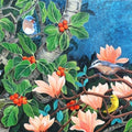 Nature acrylic painting titled 'Evening Song 5', 24x36 inches, by artist Vani Chawla on Canvas