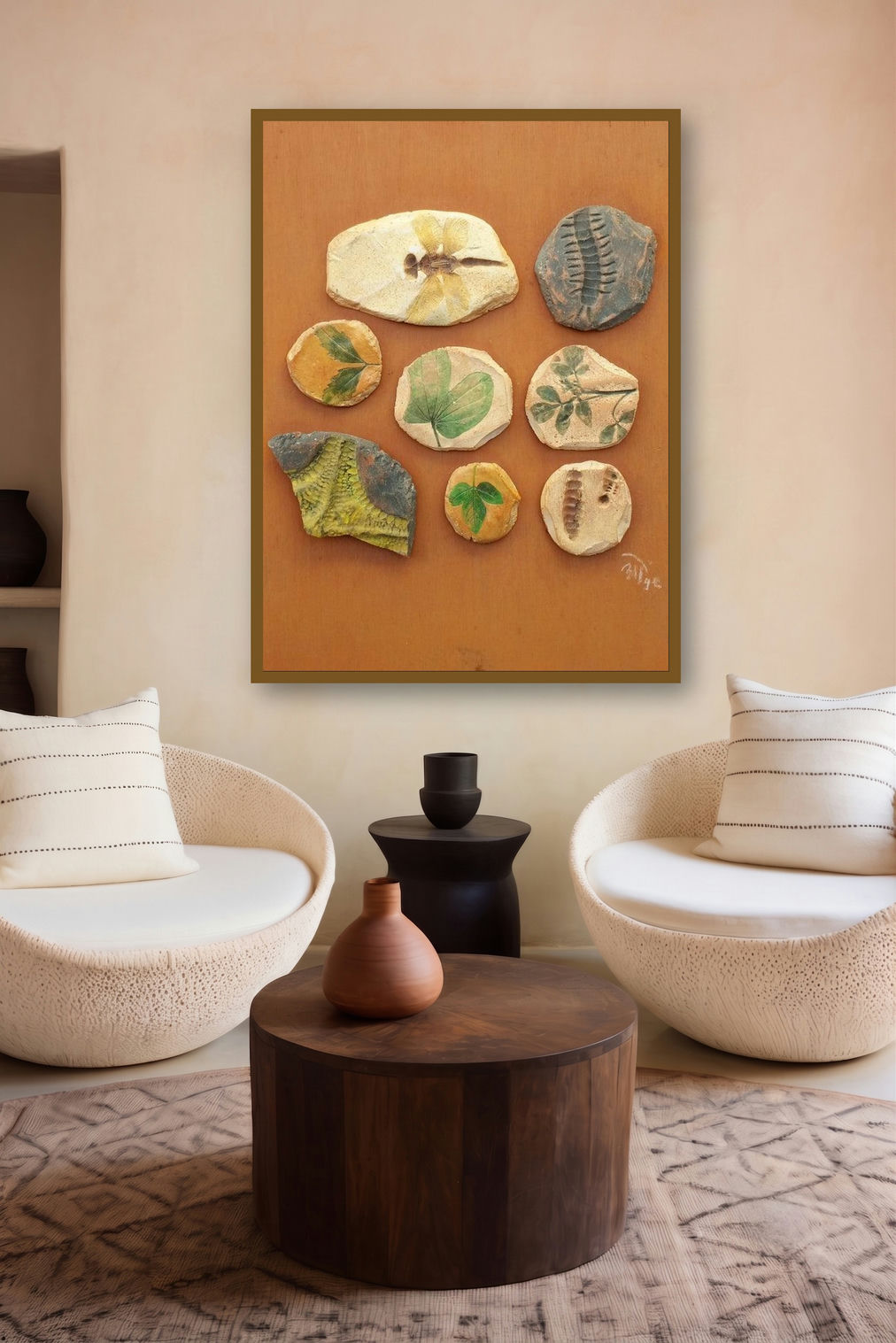 Evidence 2 (Ancient Impressions) by artist Onkar Kshirsagar displayed in a Designer gallery
