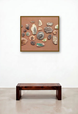 Evidence 4 (Earth's Whisper) by artist Onkar Kshirsagar displayed in a Modern Penthouse
