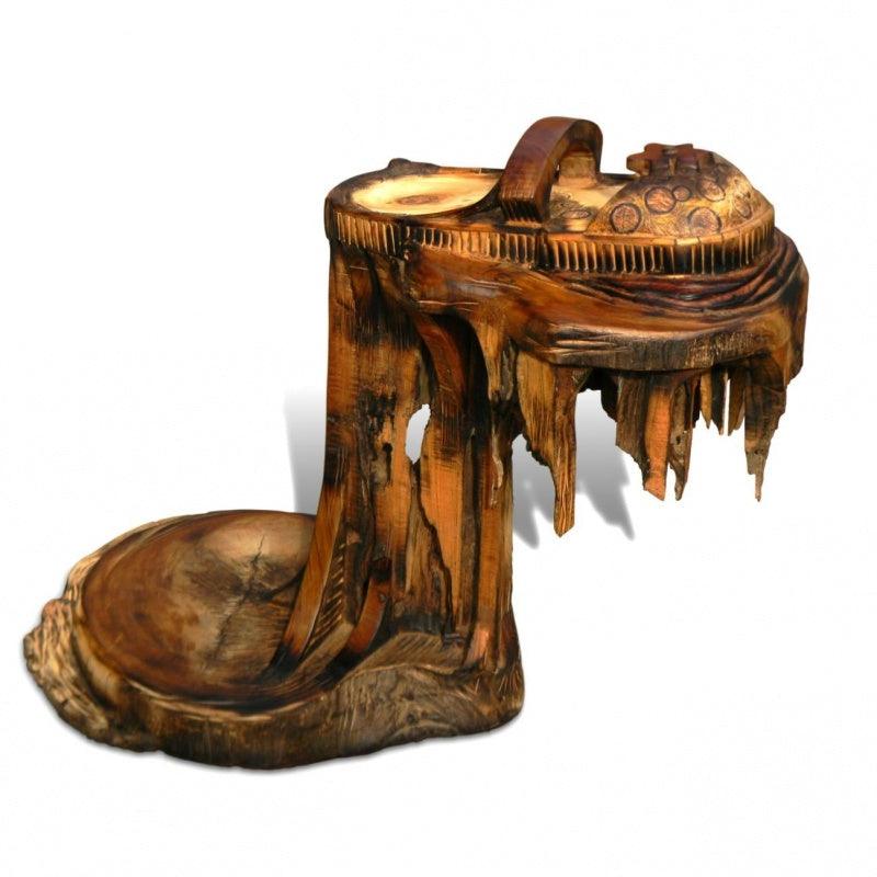 Lifestyle sculpture titled 'Extricated', 42x31x23 inches, by artist Indira Ghosh on Wood