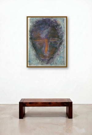 Face 1 (Inner Portrait) by artist D S Rane displayed in a Scandinavian Penthouse