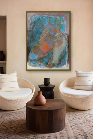 Face3 (Inner Musings) by artist D S Rane displayed in a Museum Style gallery
