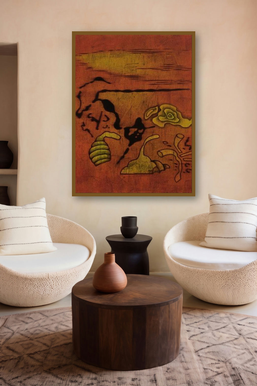 Fading Abstract by artist Santosh More displayed in a Boutique gallery