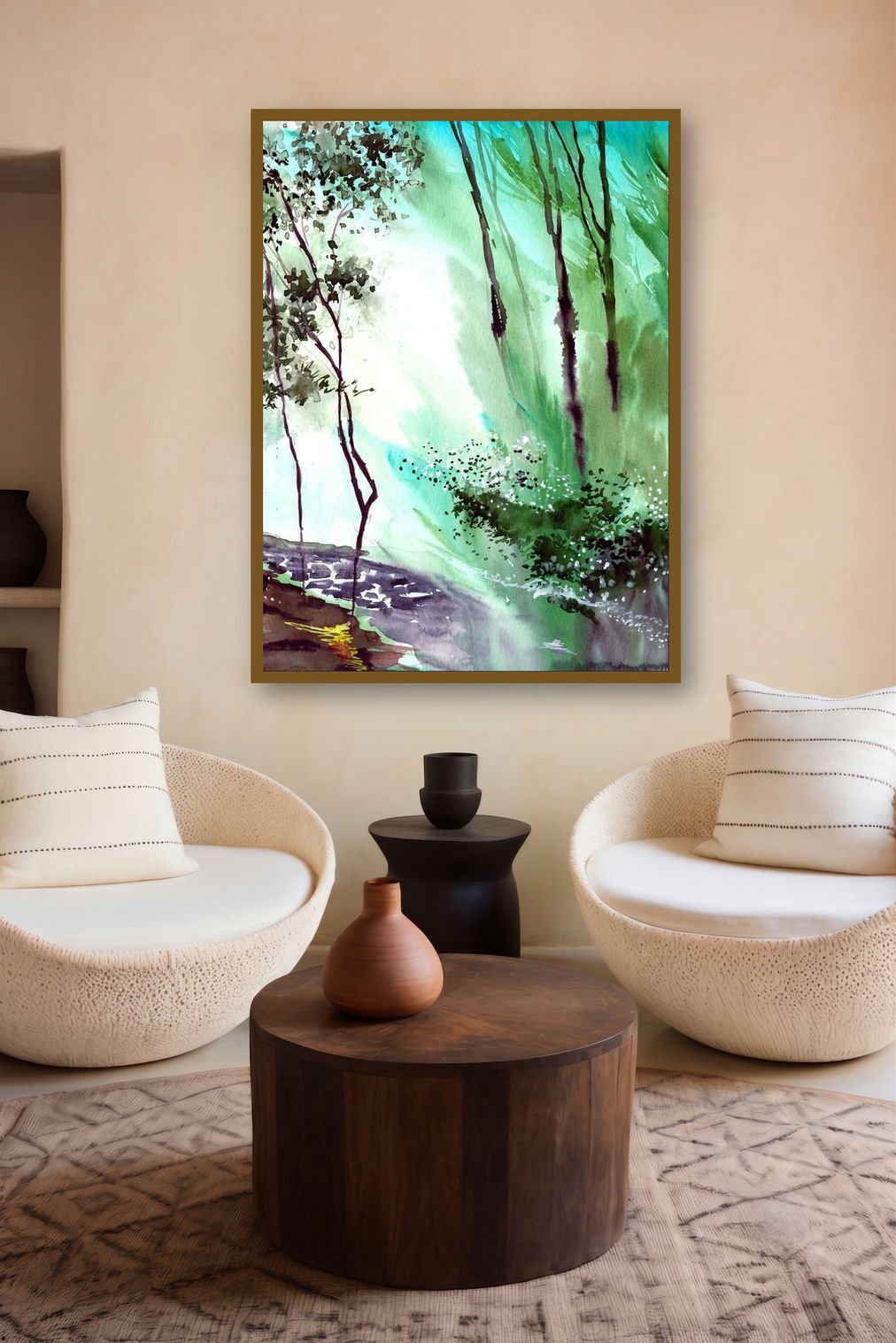 Falling Light by artist Anil Nene displayed in a Curated gallery