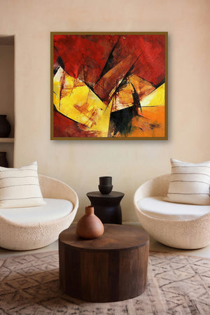 Falling Off The Cliff (Solar Flare) by artist Siddhesh Rane displayed in a Indian Art gallery