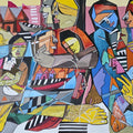 Family Series 1' figurative acrylic painting by artist Srj Surajit Chakraborty, 22x30 inch, on paper