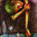 Figurative oil painting titled 'Fantasy 8', 42x38 inches, by artist Darshan Sharma on Canvas