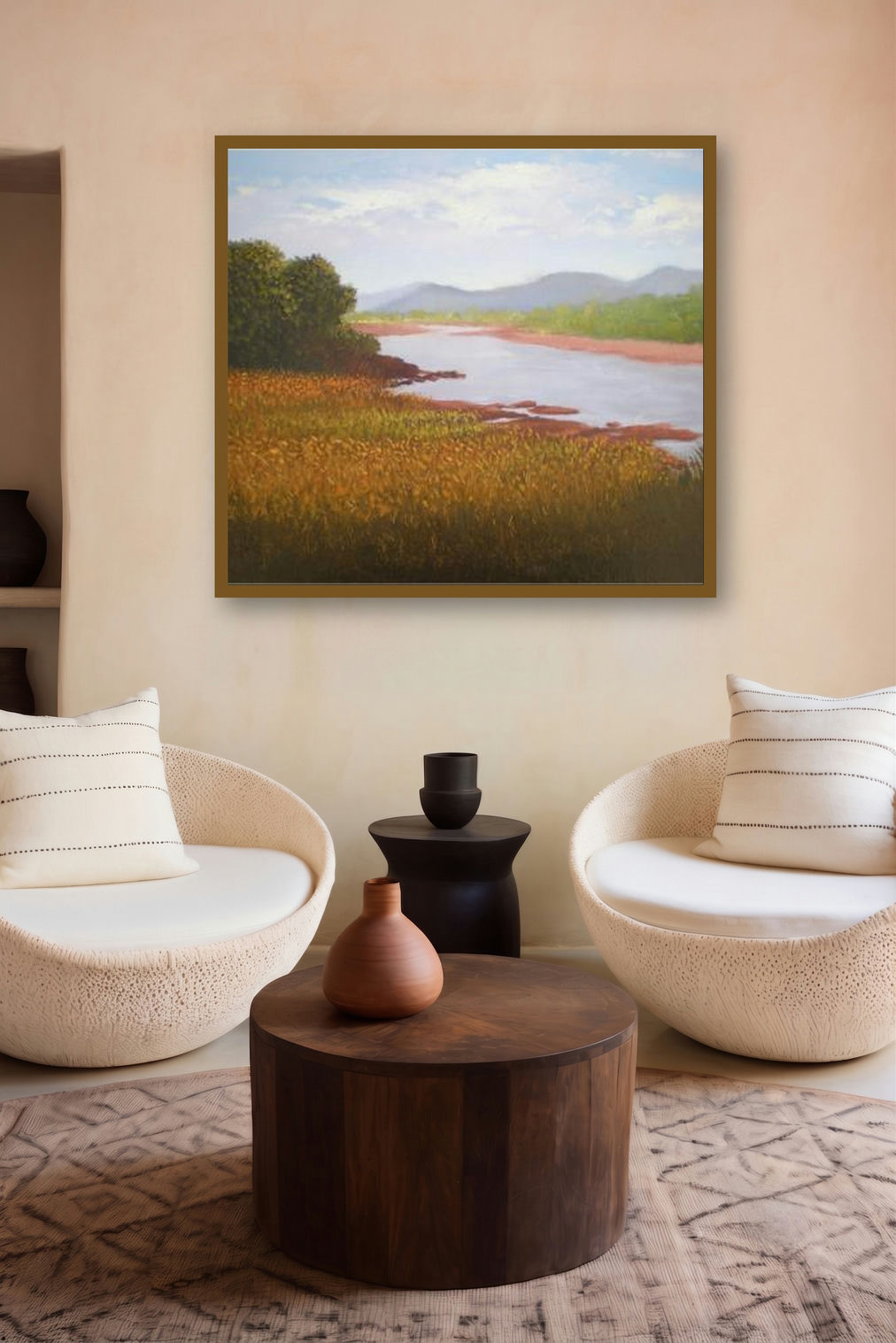 Farmer Paradise by artist Fareed Ahmed displayed in a Designer gallery