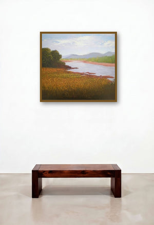 Farmer Paradise by artist Fareed Ahmed displayed in a Coastal Lounge
