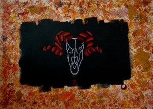 Fat Thursday by Marco Antonio Abbagnara, Original Acrylic Animal Painting on Cardboard, X-Large Horizontal Wall Art