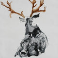 Animals printmaking titled 'Fearless', 17x14 inches, by artist Divya Patwa on Paper