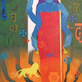 Figurative acrylic painting titled 'Feminity 13', 42x32 inches, by artist Ranjit Singh on Canvas