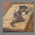 Nude oil painting titled 'Figure 2', 36x36 inches, by artist NanaSaheb Yeole on Canvas