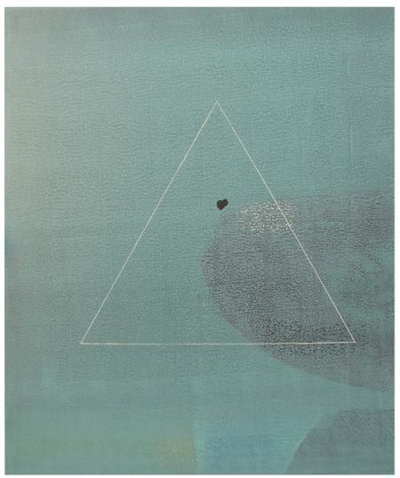 Abstract mixed media titled 'Finding The Dot Abstract', 30x36 inches, by artist Neeraj Ydava on Canvas