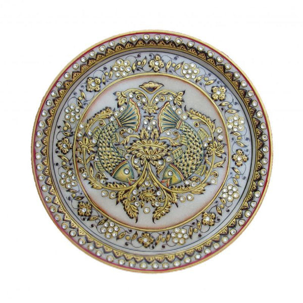 Fish Printed Plate Handicraft By Ecraft India