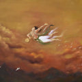 Religious oil painting titled 'Flight of Fantasy ', 48x36 inches, by artist Durshit Bhaskar on canvas