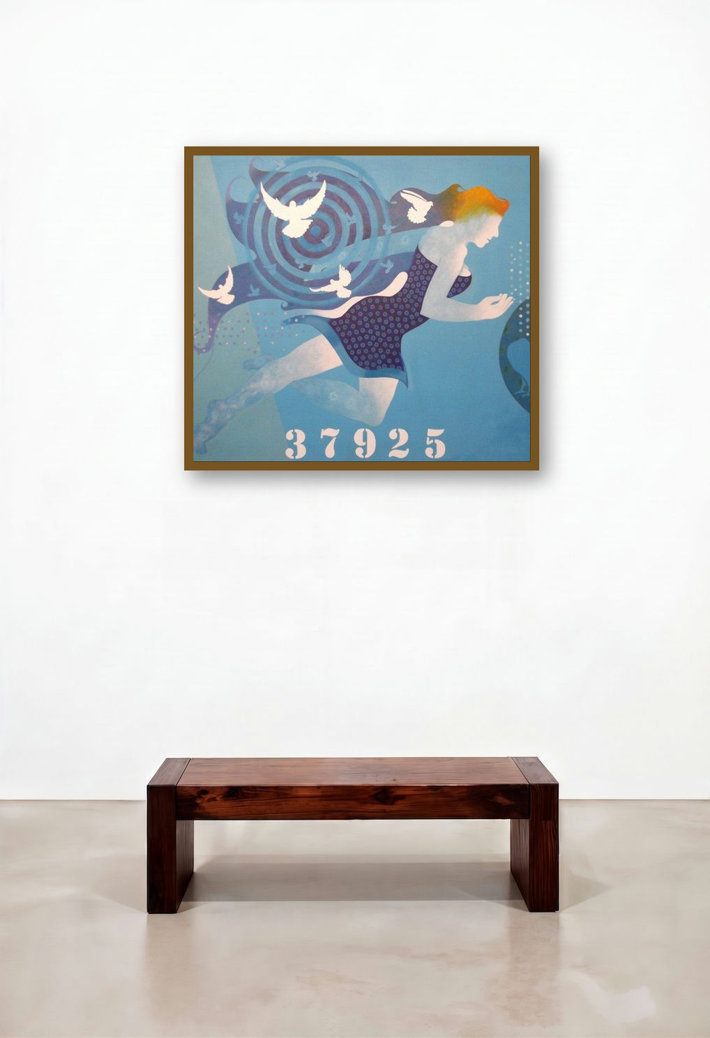 Flight Of Peace (Spirit of Flight) by artist Ranjit Singh displayed in a Transitional Penthouse
