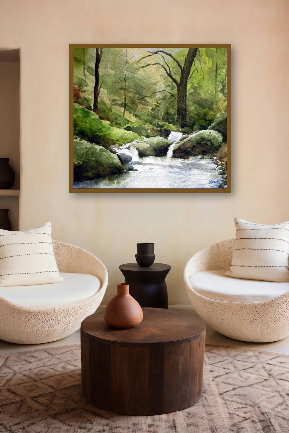 Flow (Murmuring Woods) by artist Jitendra Sule displayed in a Contemporary gallery
