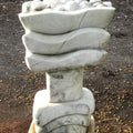 Lifestyle sculpture titled 'Flower With Fountain', 40x18x24 inches, by artist Lallan Singh on Marble
