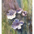 Nature watercolor painting titled 'Flowers 1', 14x10 inches, by artist Soven Roy on Paper