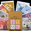 Nature serigraphs painting titled 'Flowers With Difference', 14x20 inches, by artist Manu Parekh on Paper