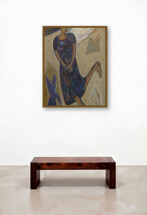 Flying Angel Ii (Ascent of Harmony) by artist Arpita Chandra displayed in a Urban Loft Hallway