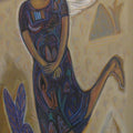 Figurative mixed media titled 'Flying Angel Ii', 20x40 inches, by artist Arpita Chandra on Canvas