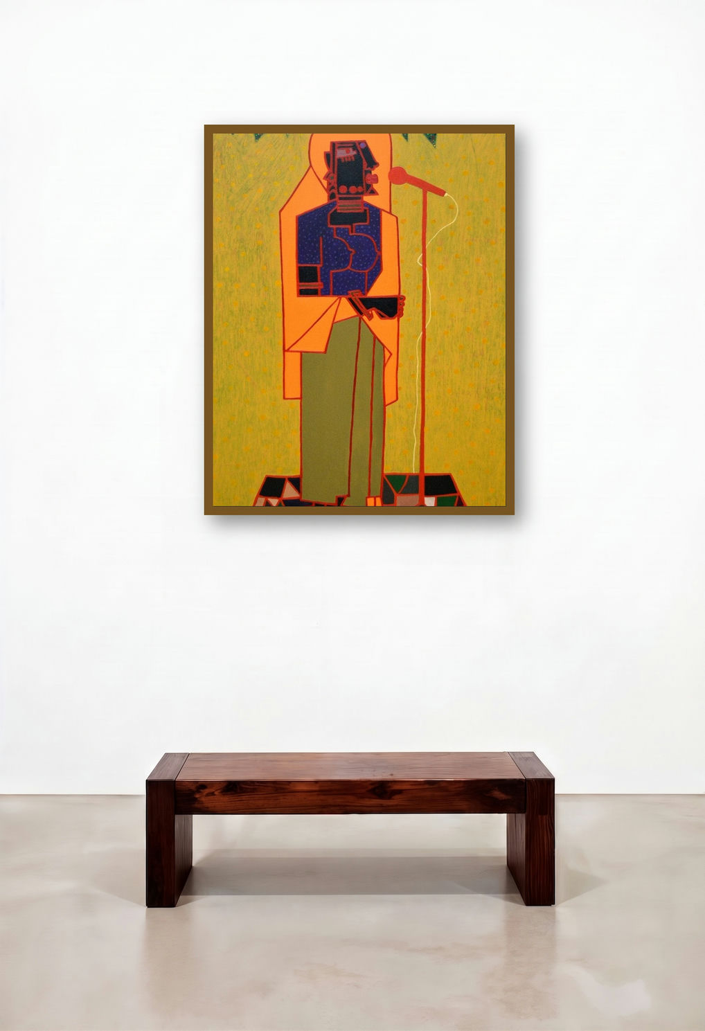 Folk Studio 13 (The M Show) by artist Anup Shrivastav displayed in a Industrial Study
